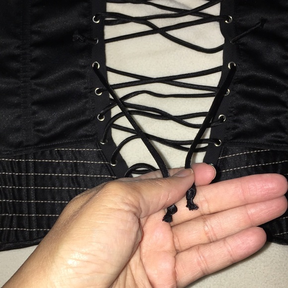 SHIRLEY OF HOLLYWOOD EUC TIE BACK BUSTIER STRUCTURED CORSET SIZE 36 - Picture 7 of 12